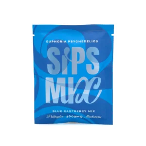 Euphoria Blue Raspberry Psychedelic Sips 3000mg - Buy Liquid Edibles Online